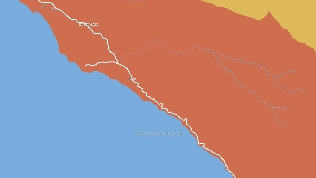 Posts, CA Map of Murder Rates