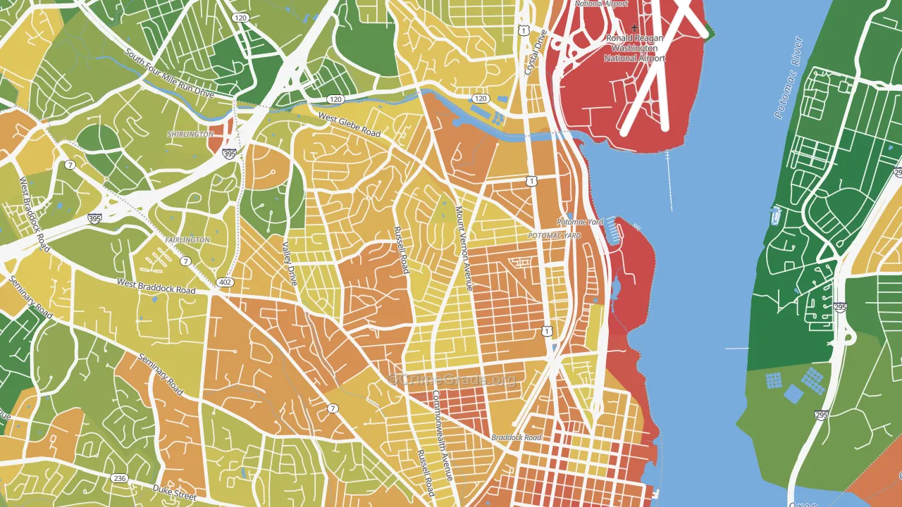 Potomac West, Alexandria, VA Map of Murder Rates