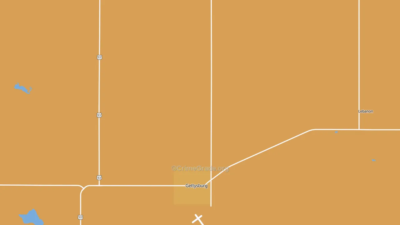 Potter County, SD Map of Murder Rates