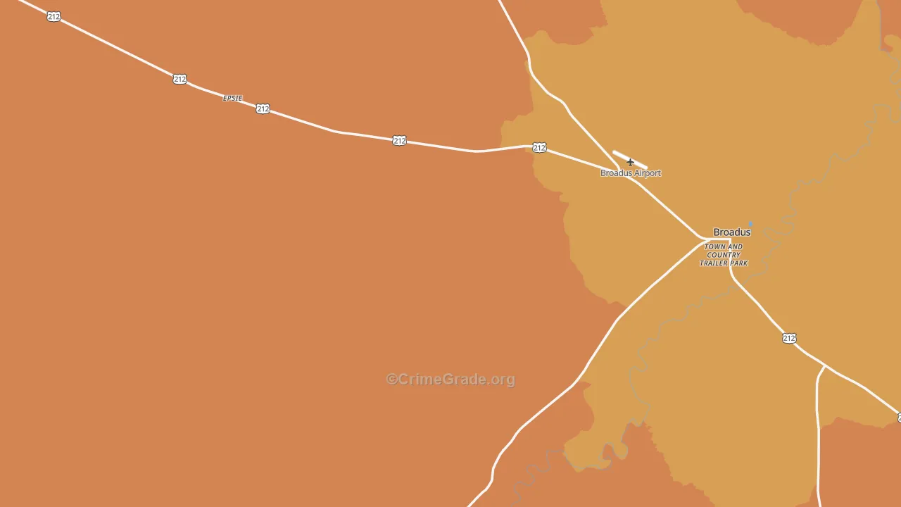 Powder River County, MT Map of Murder Rates