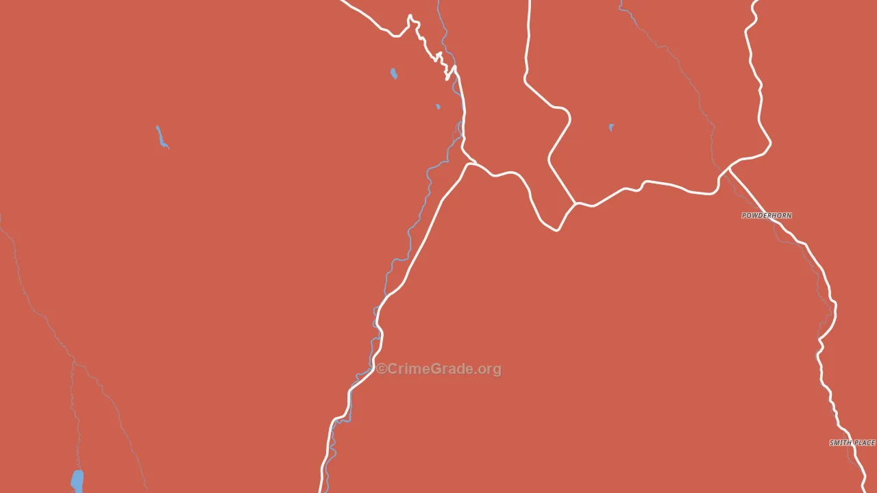 Powderhorn, CO Map of Murder Rates