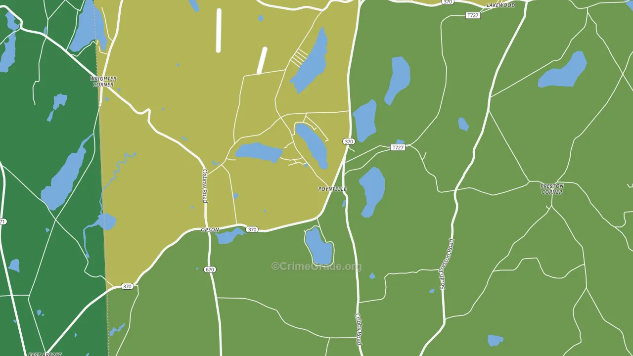 Poyntelle, PA Map of Murder Rates