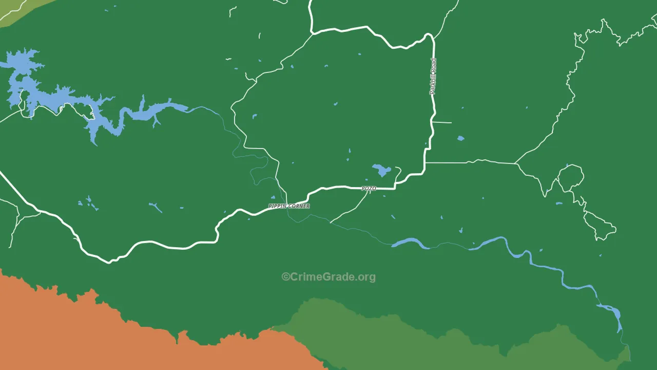 Pozo, CA Map of Murder Rates
