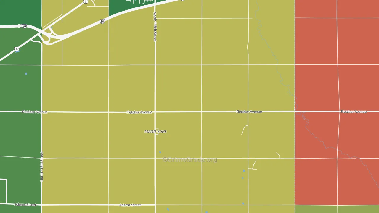 Prairie Home, NE Map of Murder Rates