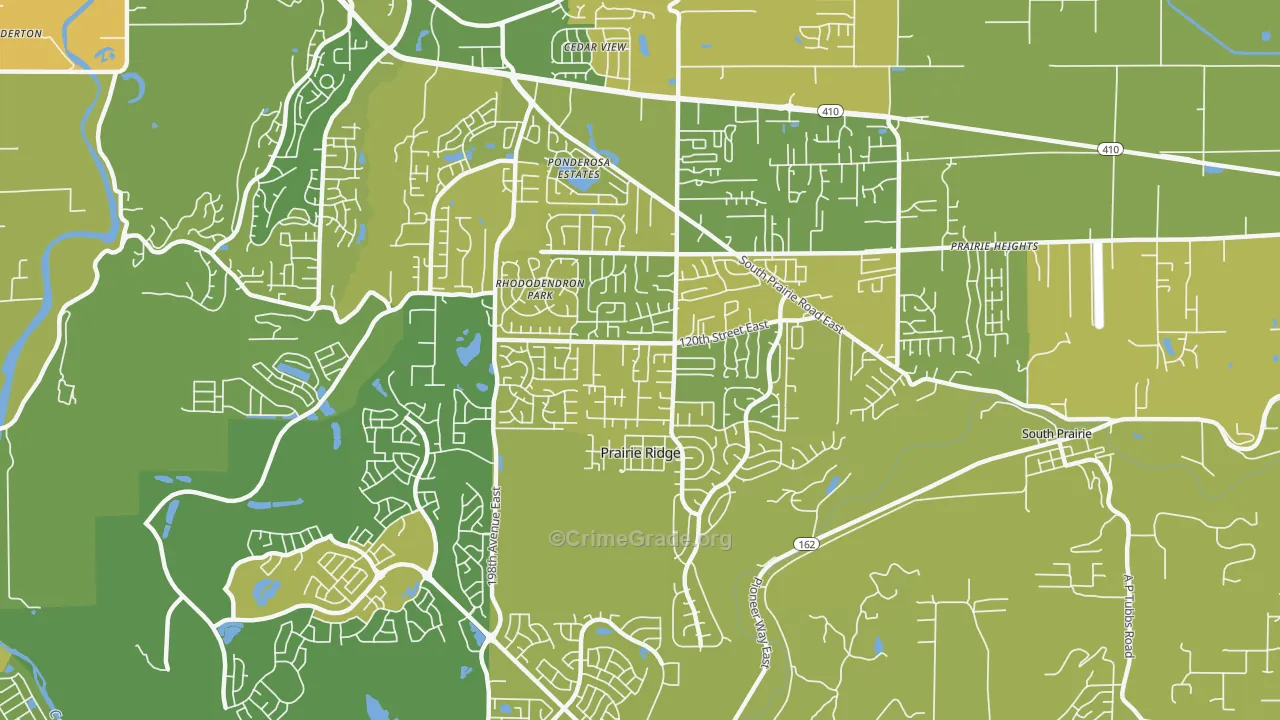 Prairie Ridge, WA Map of Murder Rates