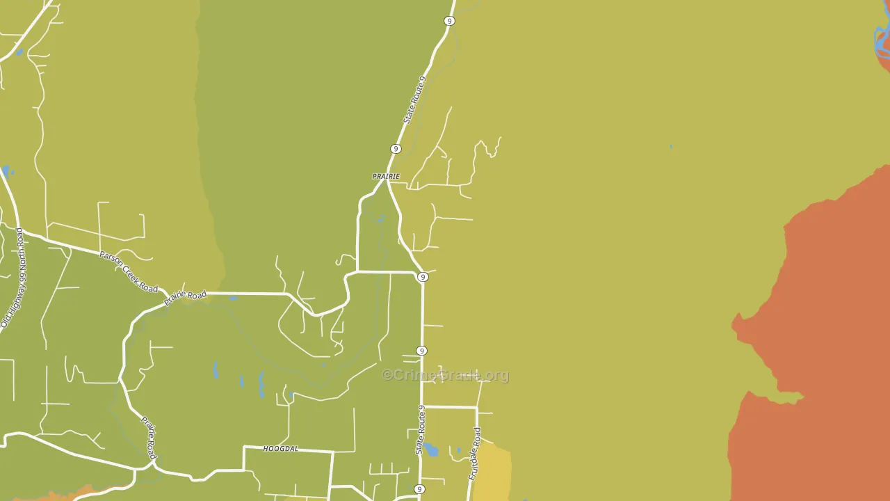 Prairie, WA Map of Murder Rates