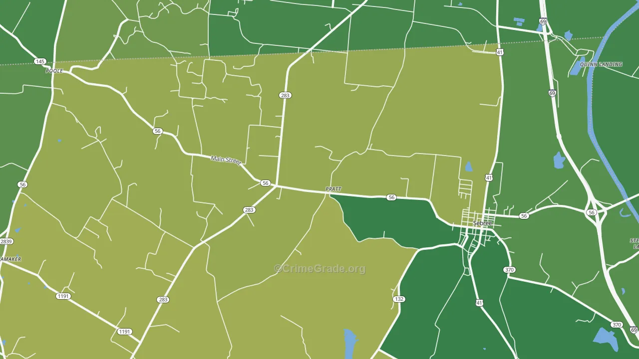 Pratt, KY Map of Murder Rates