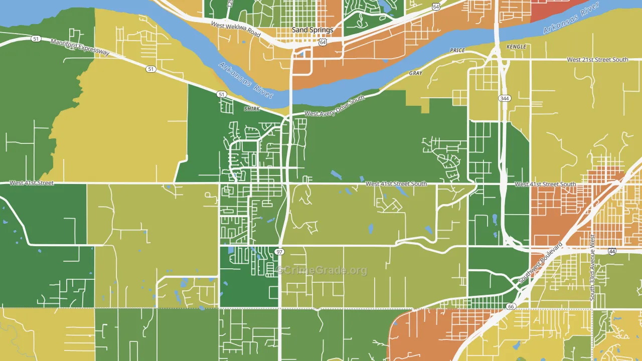 Prattville, OK Map of Murder Rates