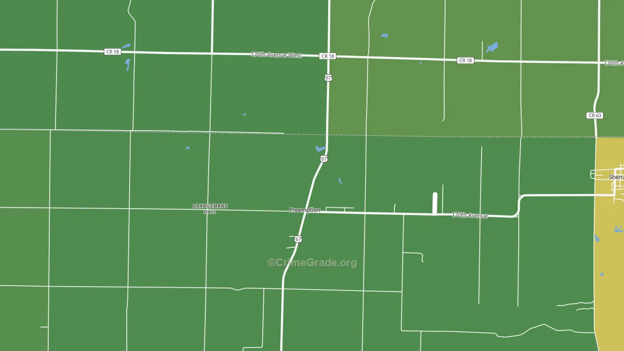 Preemption, IL Map of Murder Rates