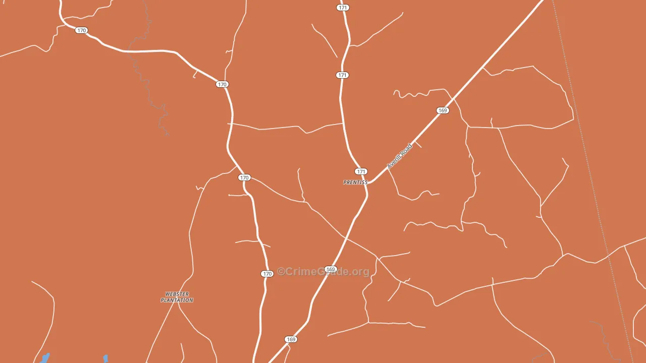Prentiss, ME Map of Murder Rates