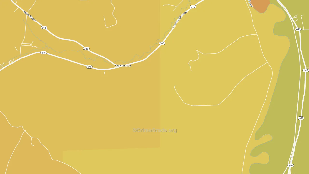 Prentisvale, PA Map of Murder Rates