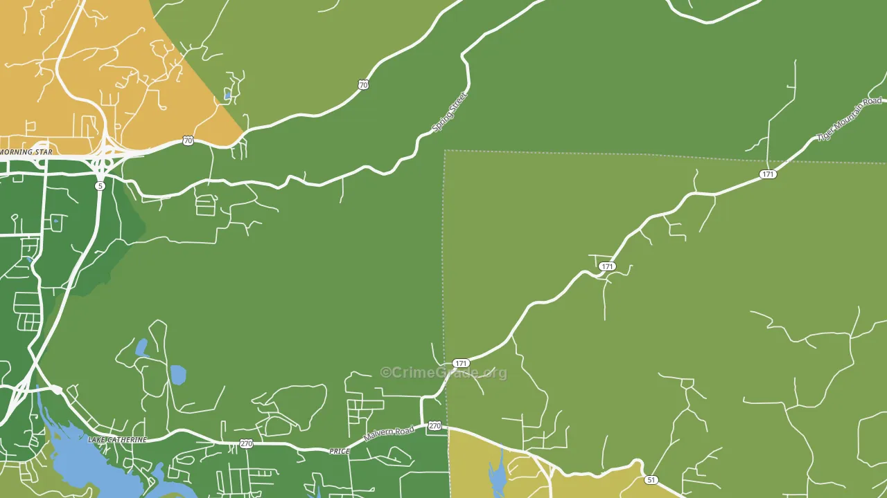 Price, AR Map of Murder Rates