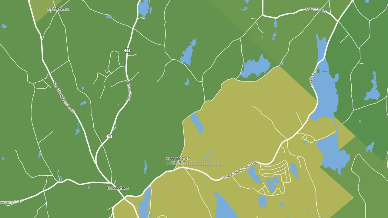 Princeton Station, MA Map of Murder Rates
