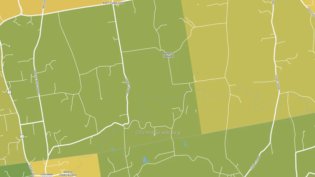 Prindle Corner, VT Map of Murder Rates