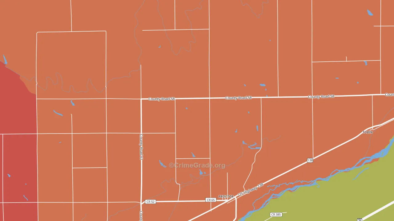 Proctor, CO Map of Murder Rates