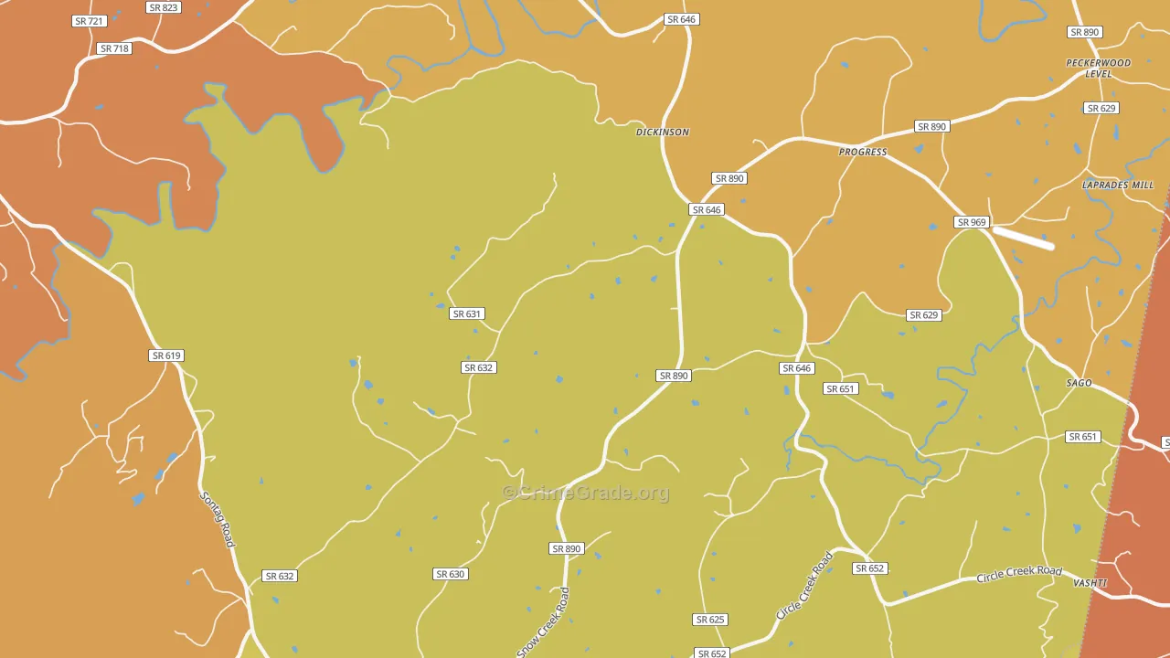 Progress, VA Map of Murder Rates