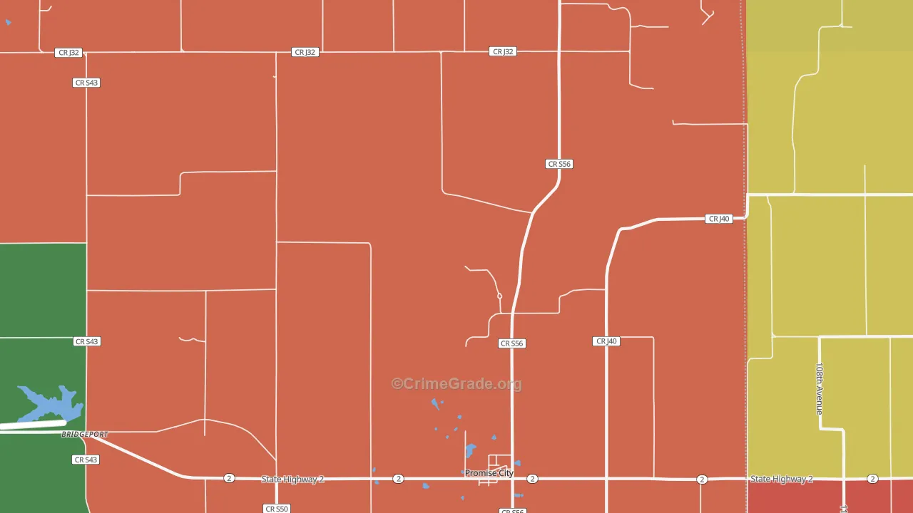 Promise City, IA Map of Murder Rates