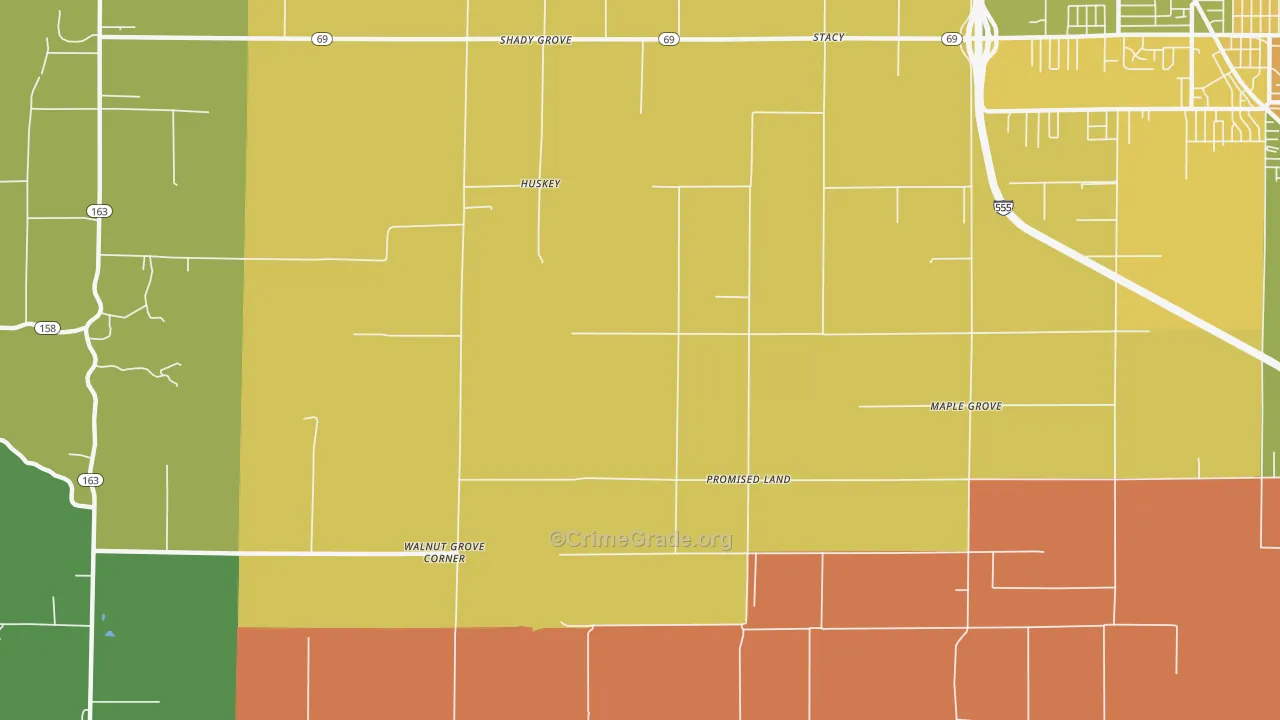 Promised Land, AR Map of Murder Rates