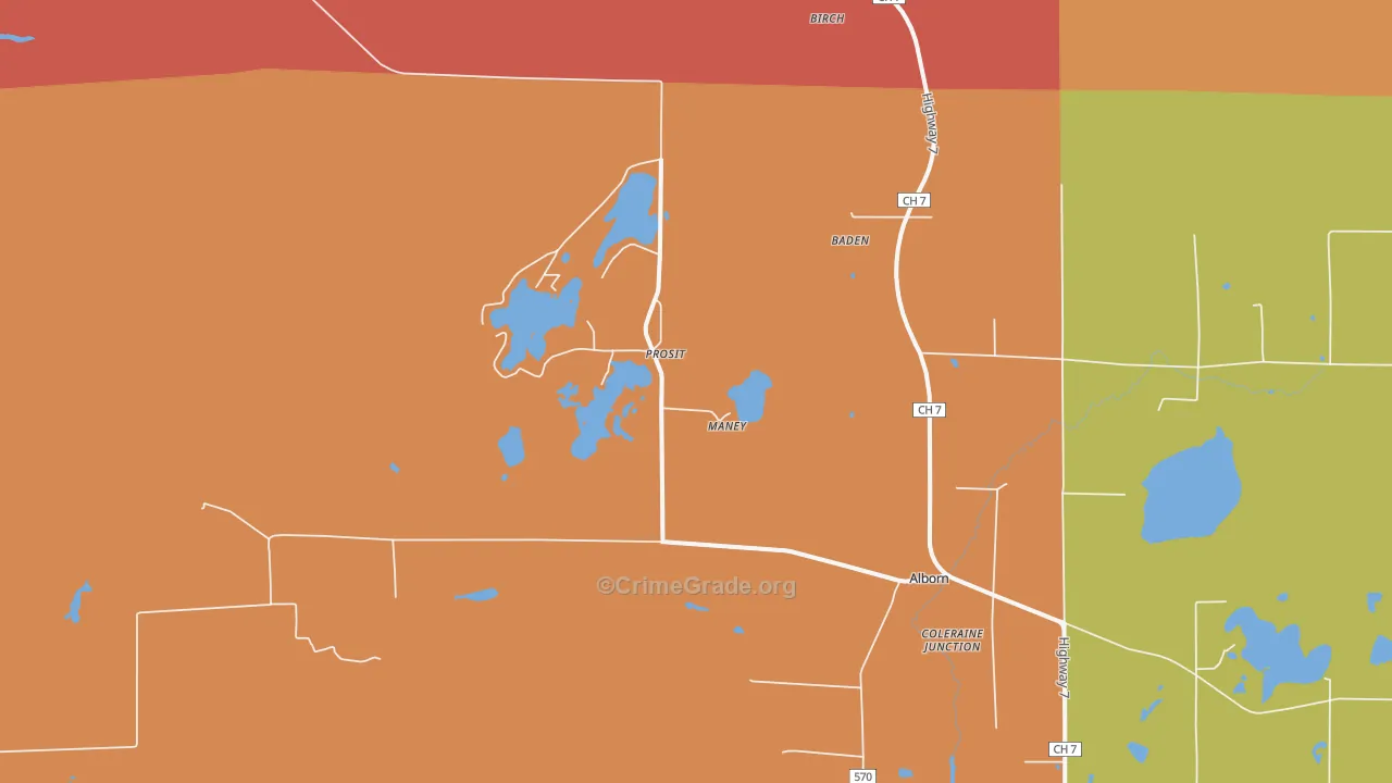 Prosit, MN Map of Murder Rates