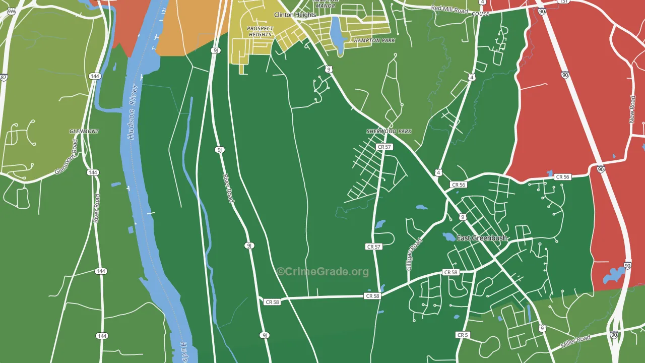 Prospect Heights, NY Map of Murder Rates