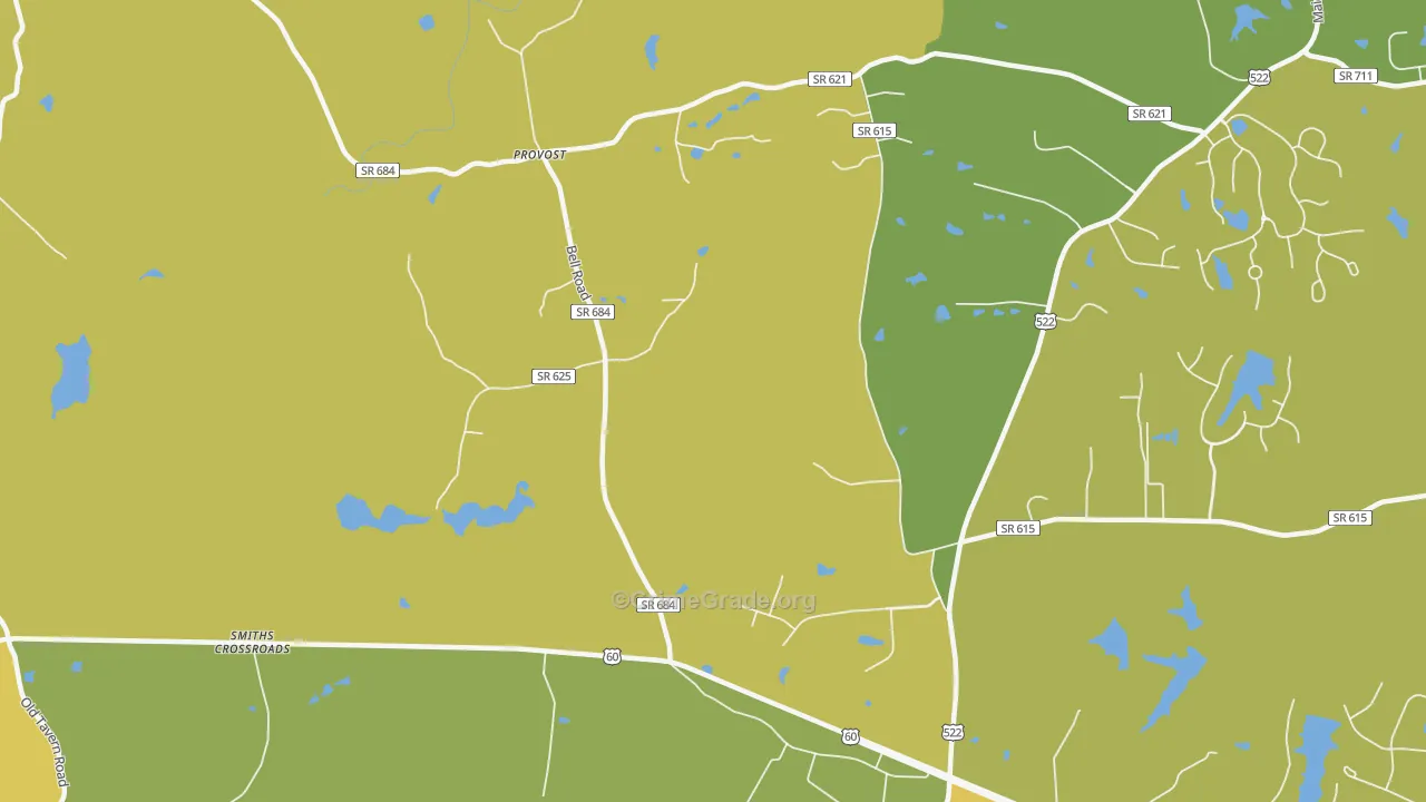 Provost, VA Map of Murder Rates