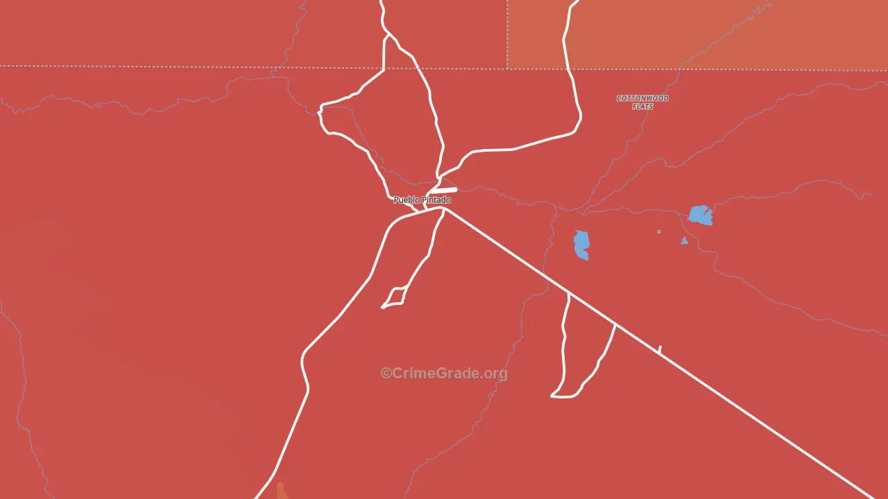 Pueblo Pintado, NM Map of Murder Rates