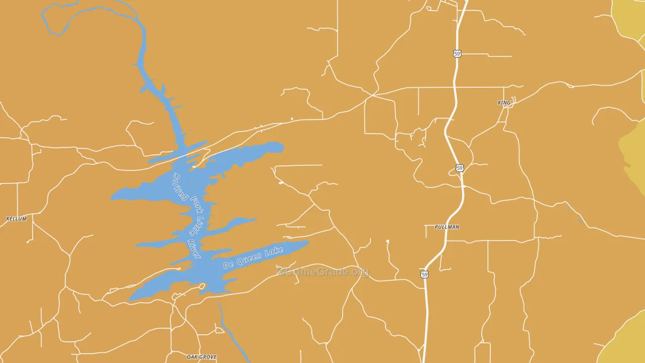 Pullman, AR Map of Murder Rates