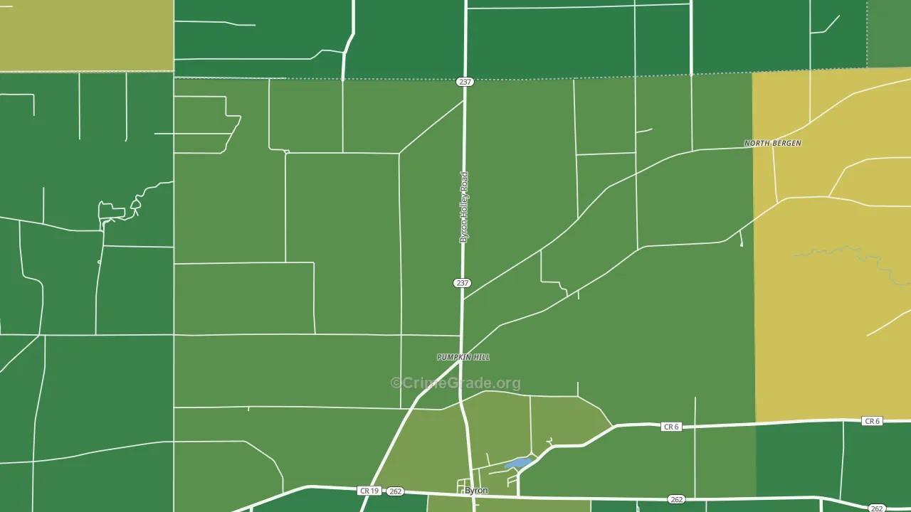 Pumpkin Hill, NY Map of Murder Rates