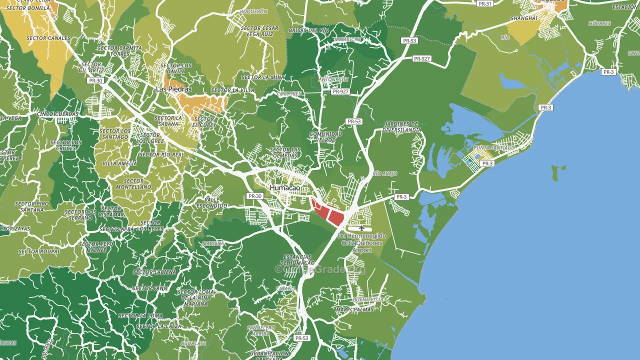 Punta Santiago, PR Map of Murder Rates