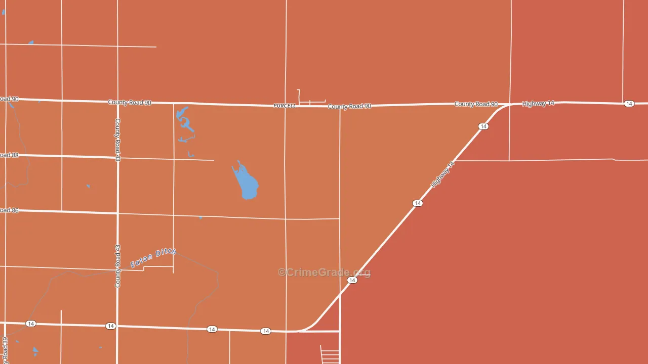 Purcell, CO Map of Murder Rates