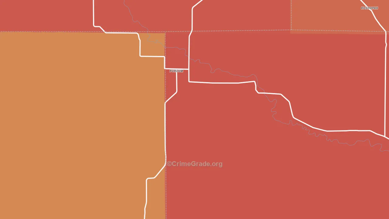 Purdum, NE Map of Murder Rates