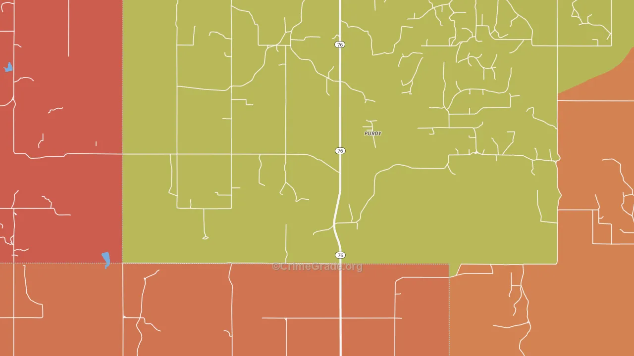 Purdy, OK Map of Murder Rates