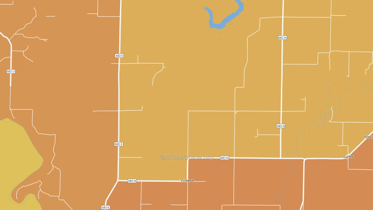 Purman, MO Map of Murder Rates