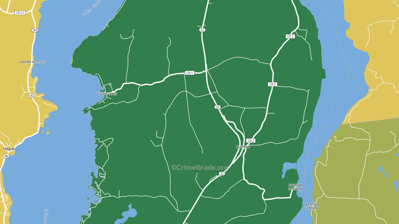 Putnam Station, NY Map of Murder Rates