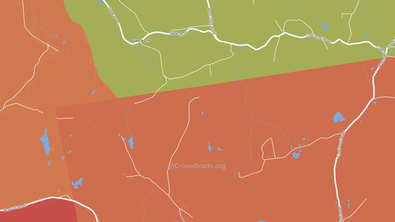 Quaker City, NH Map of Murder Rates
