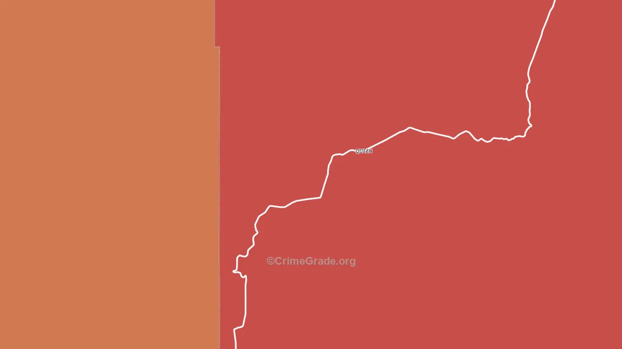 Queen, NM Map of Murder Rates