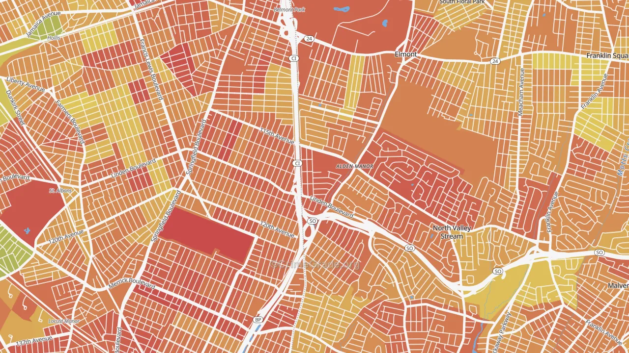 Queens Village, NY Map of Murder Rates