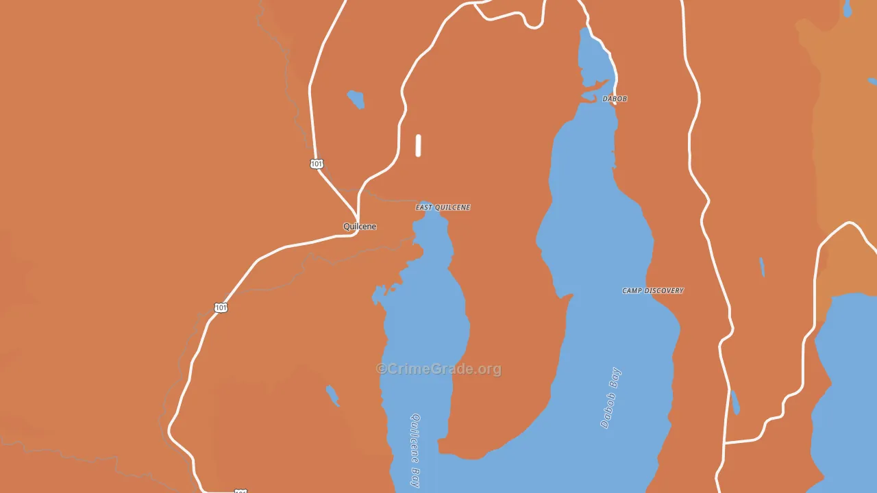 Quilcene, WA Map of Murder Rates