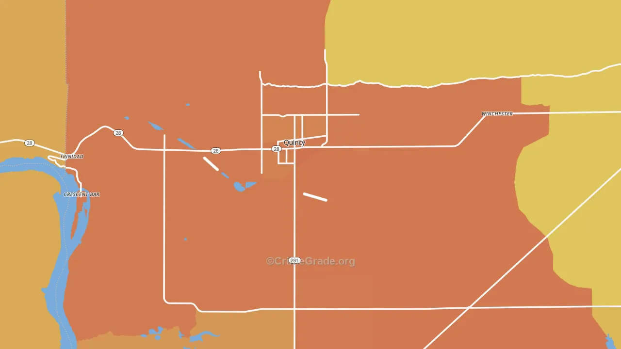 Quincy, WA Map of Murder Rates