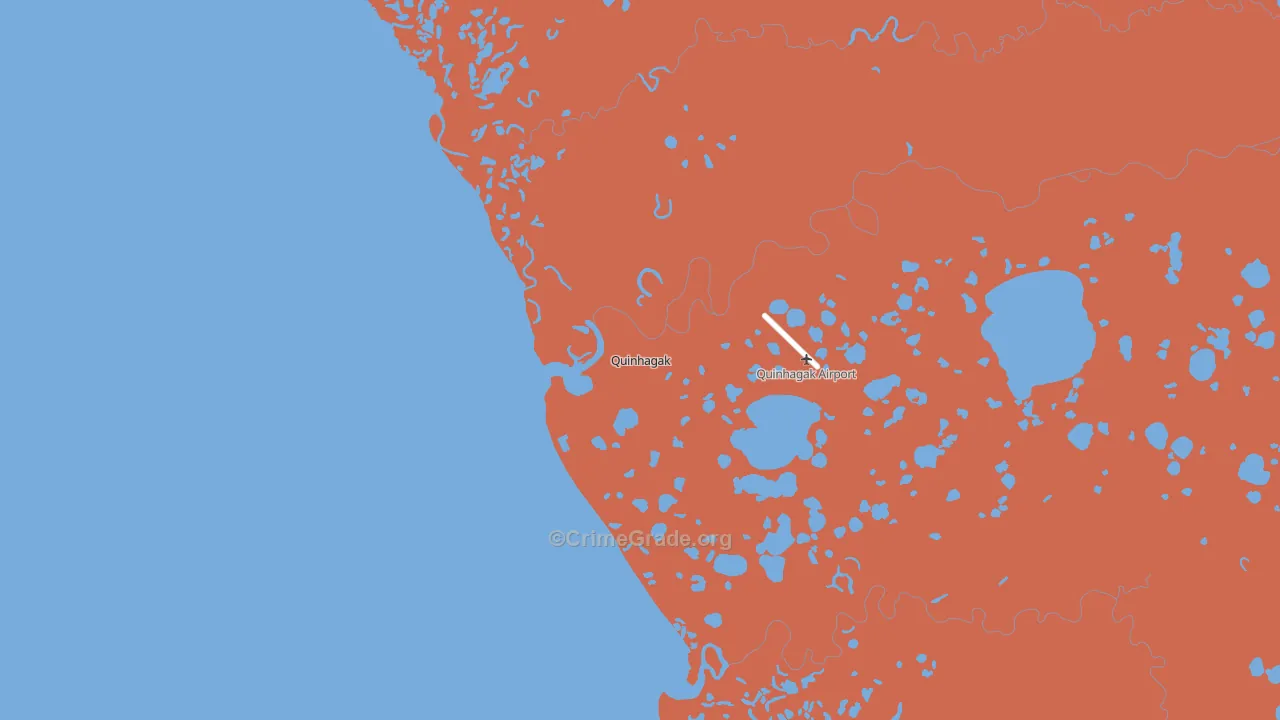 Quinhagak, AK Map of Murder Rates