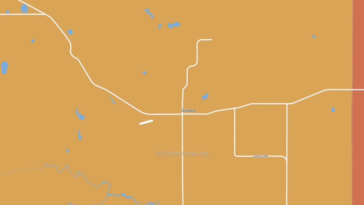Quitaque, TX Map of Murder Rates