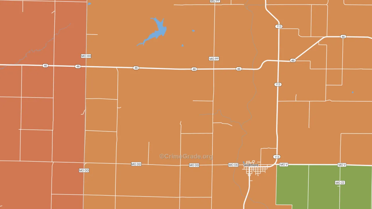 Quitman, MO Map of Murder Rates