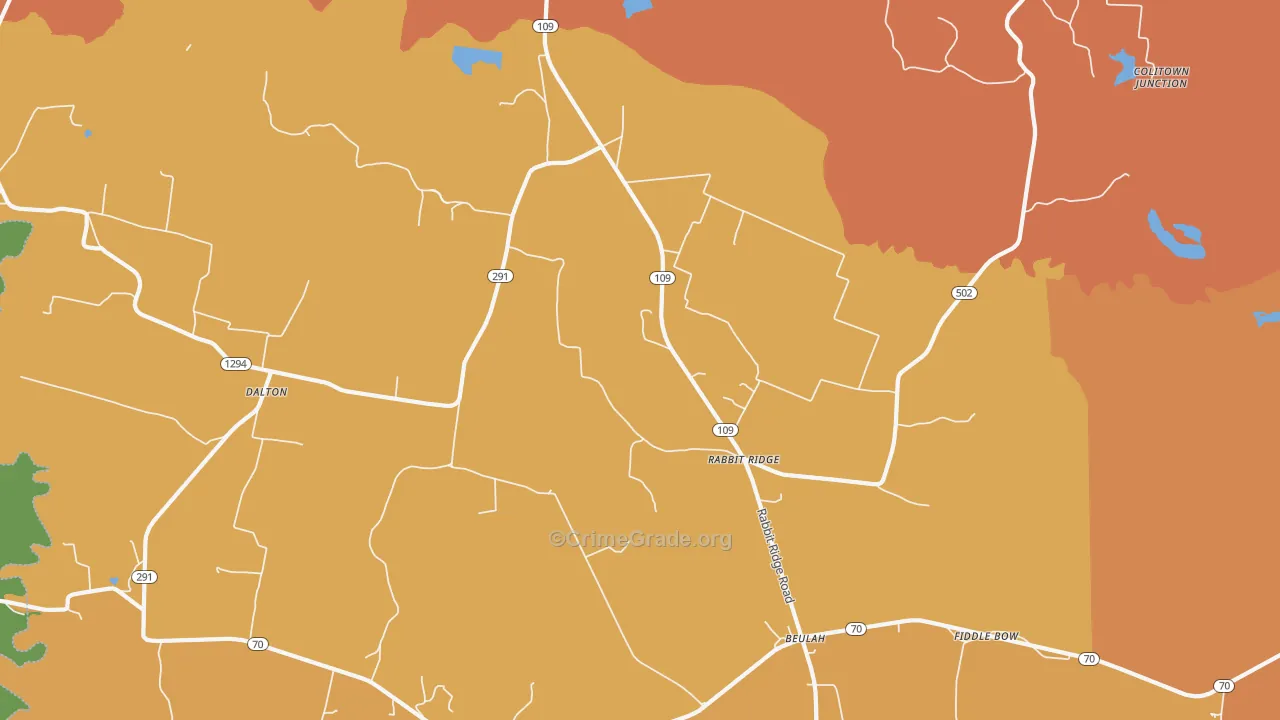 Rabbit Ridge, KY Map of Murder Rates