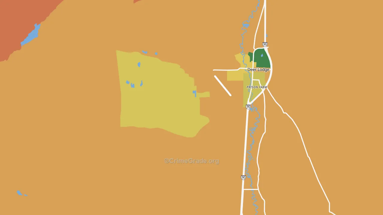 Racetrack, MT Map of Murder Rates