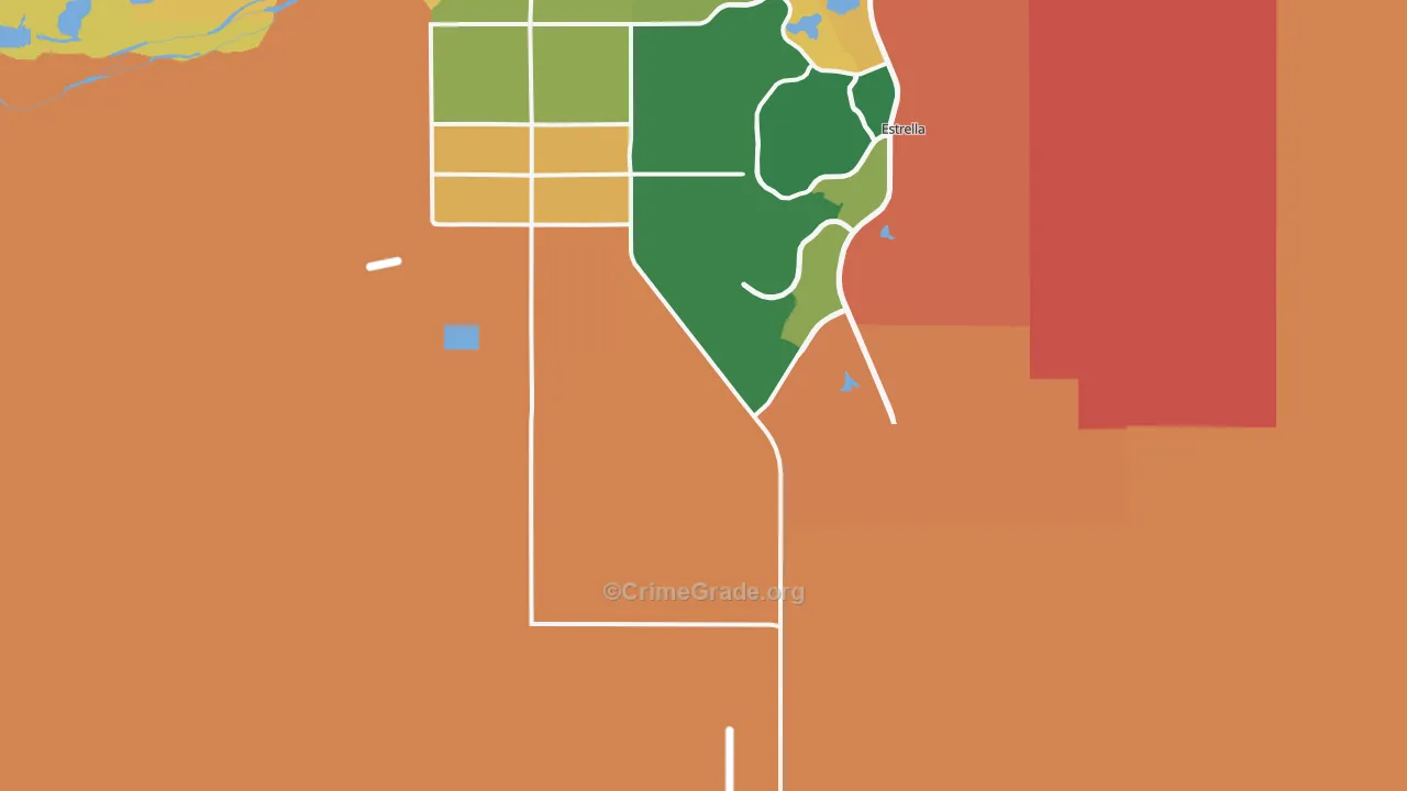 Rainbow Valley, AZ Map of Murder Rates