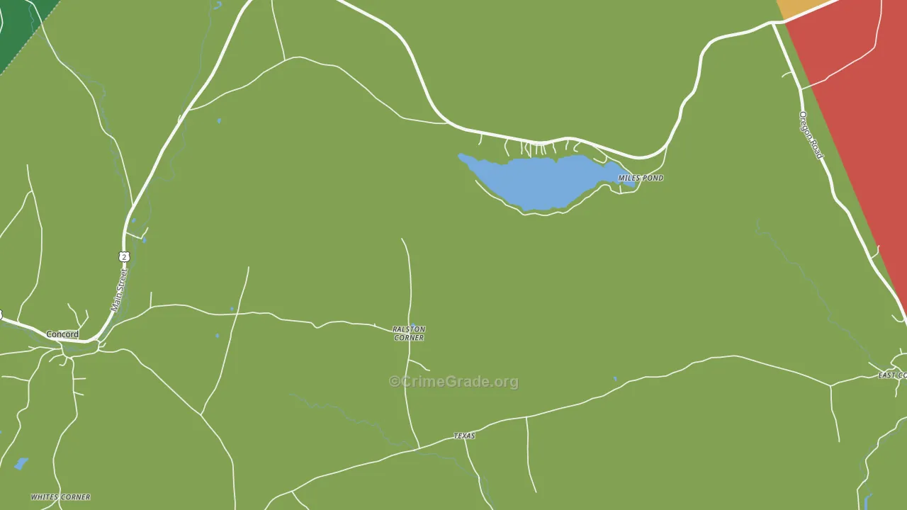 Ralston Corner, VT Map of Murder Rates