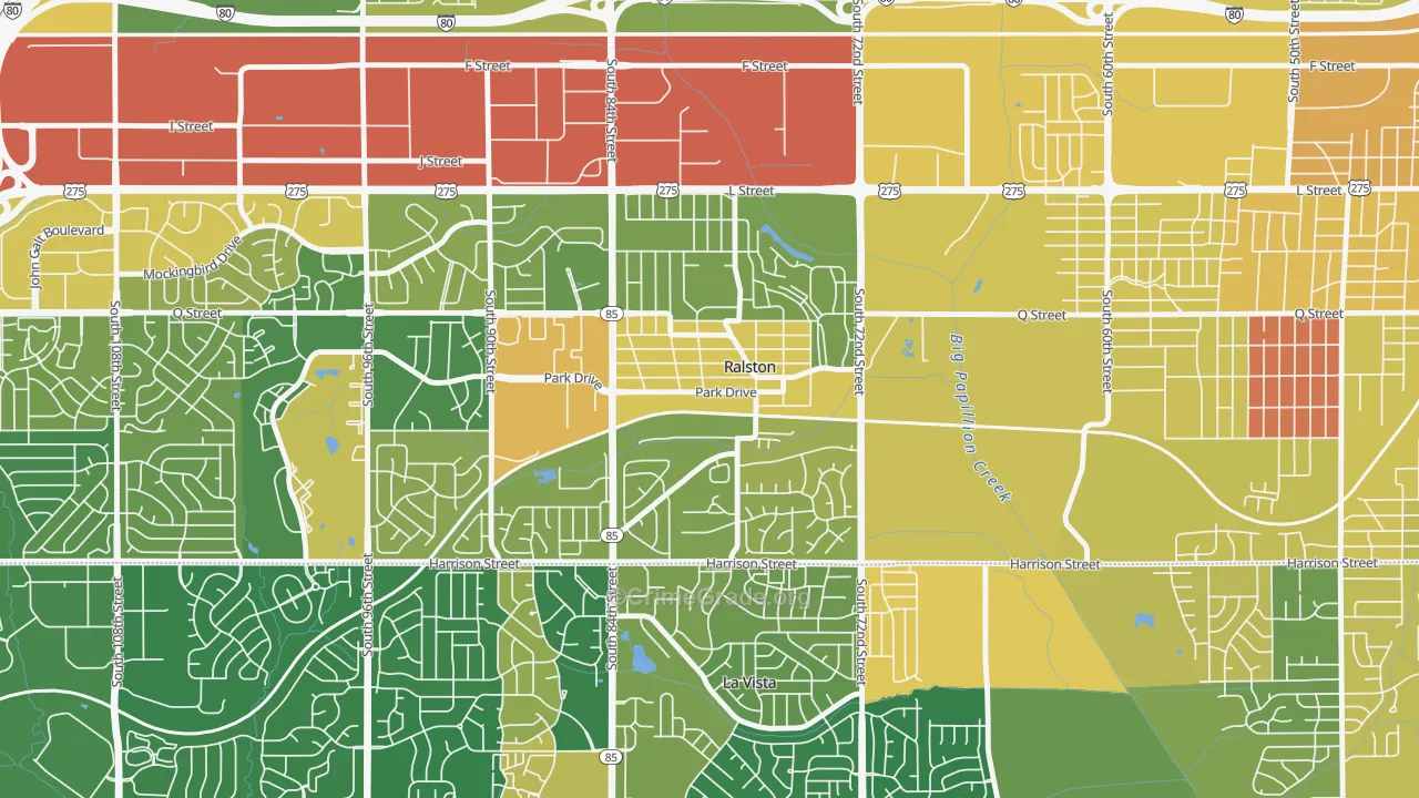 Ralston, NE Map of Murder Rates