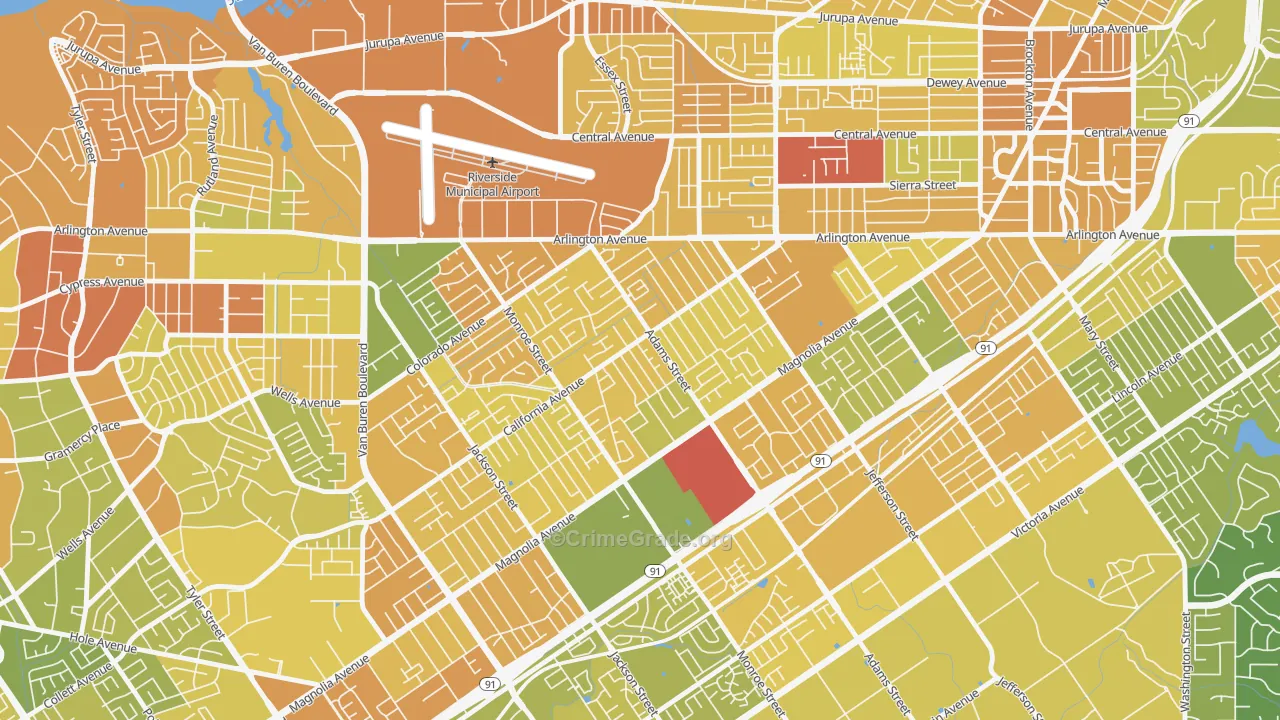 Ramona, Riverside, CA Map of Murder Rates