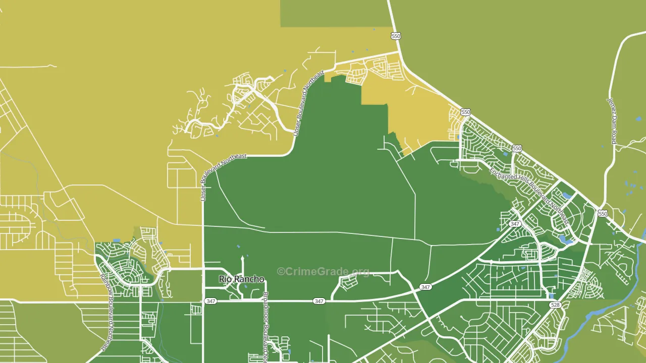 Ranchitos, NM Map of Murder Rates