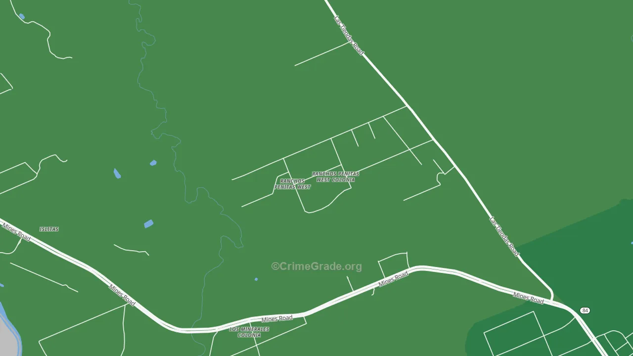 Ranchos Penitas West, TX Map of Murder Rates